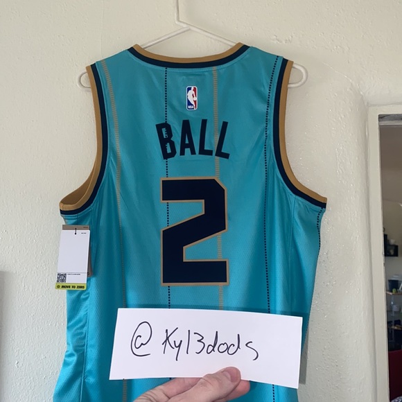 Charlotte Hornets LaMelo Ball #2 “Buzz City” Swingman Jersey - Picture 4 of 13